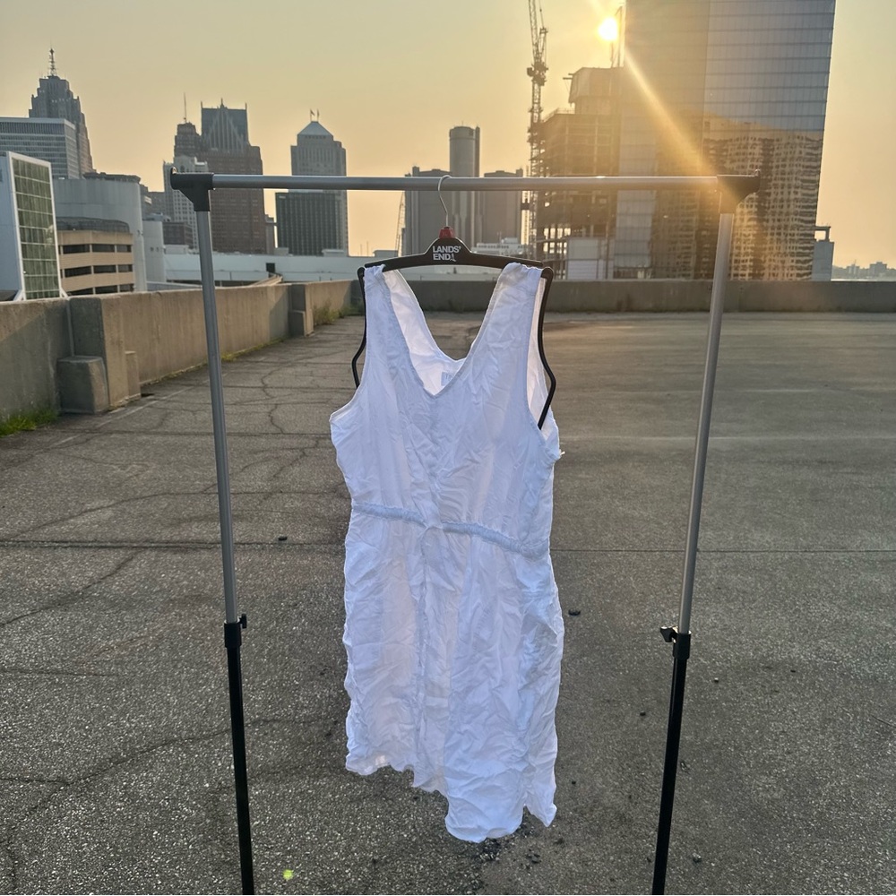Time and Tru White Backless Dress Size XL SAME DAY SHIP 💨🛫📦🤗